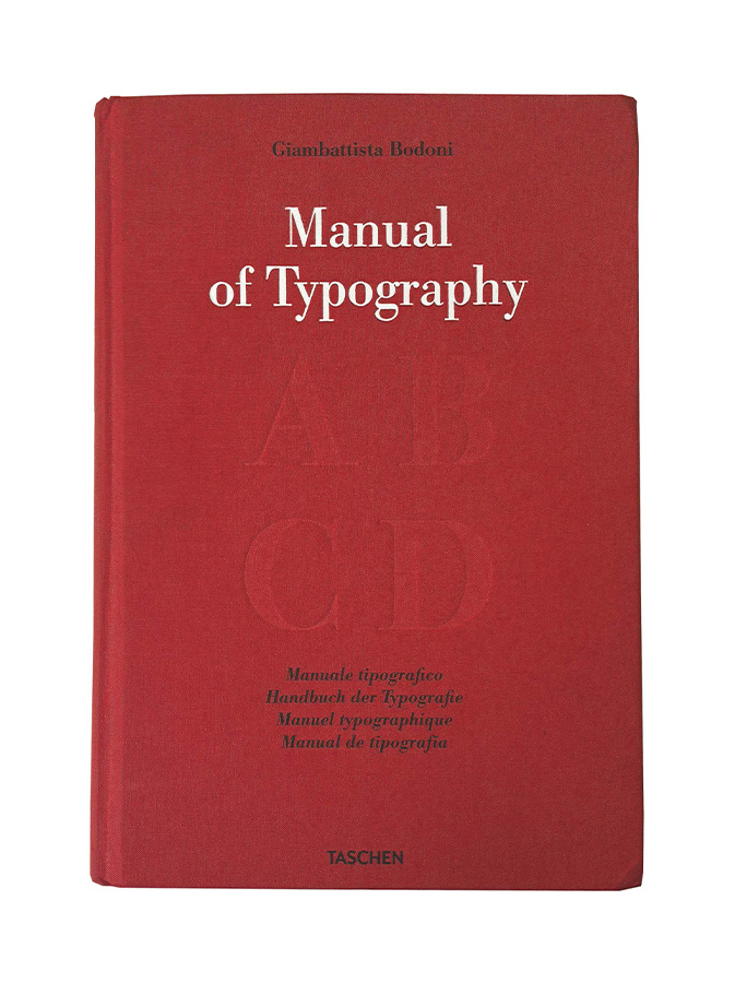 Manual of Typography book cover