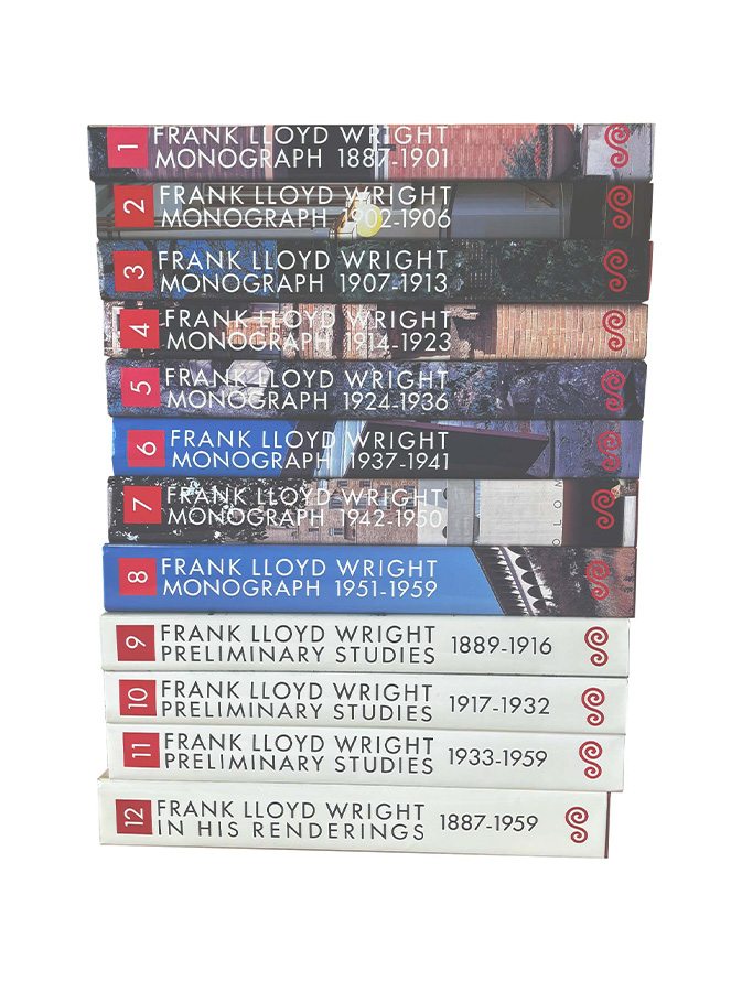 Frank Llyod right Monography Vol. 1-12 book cover