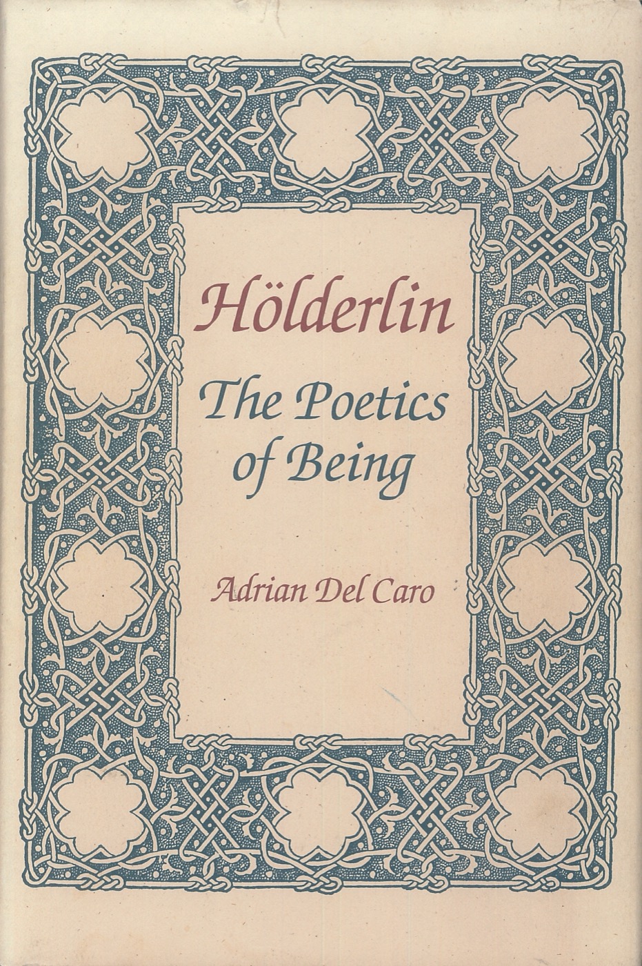 Poetics of Being book cover